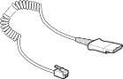 Cable for H-Series headsets, lightweight coiled